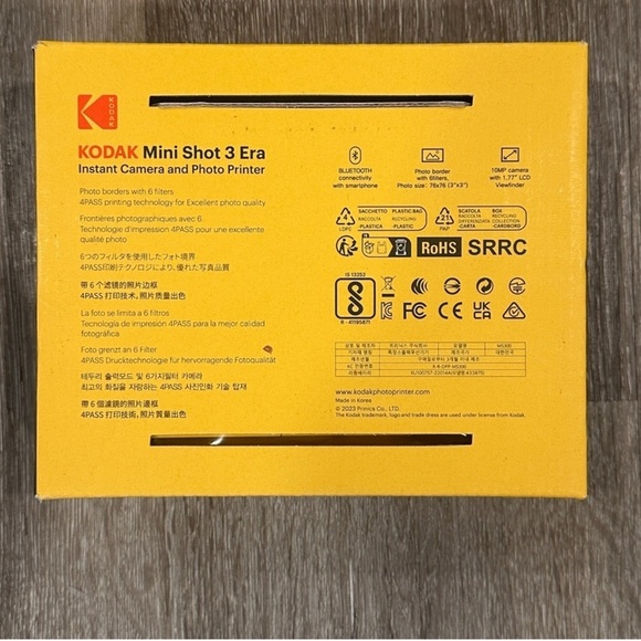 Kodak Mini Shot 3 Era Instant Camera and Photo Printer - Yellow - Picture 7 of 11